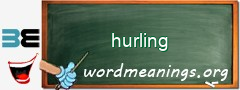 WordMeaning blackboard for hurling